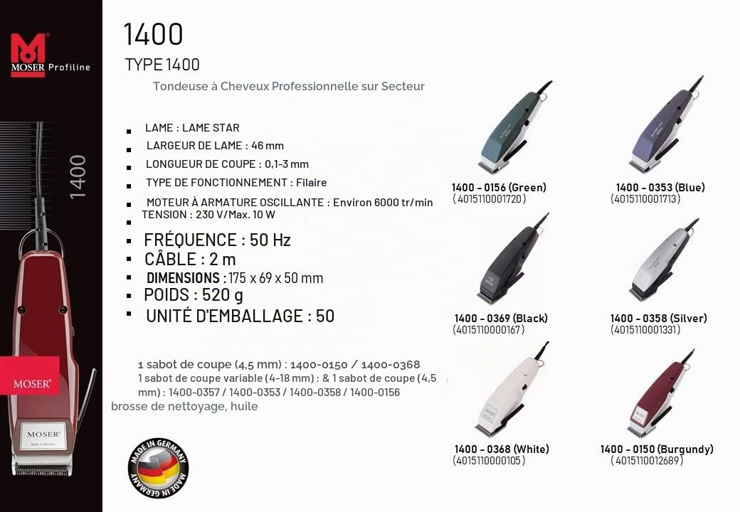 Moser 1400 weiss