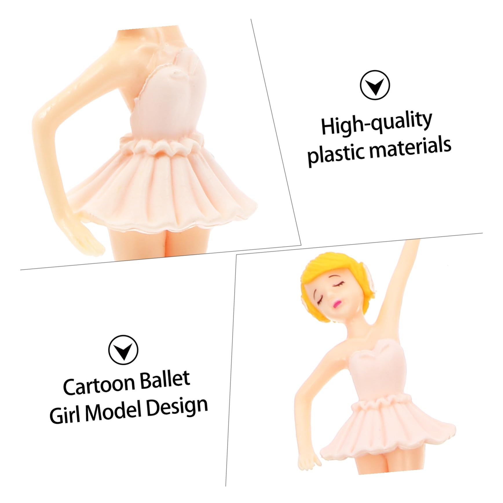 BESPORTBLE 18pezzi Decorazioni Per Torte Di Pz Di Eleganti Ornaments Ballerina Per Compleanni Matrimonio e Paesaggi Accessori Per Festa e Decorazione Della Stanza