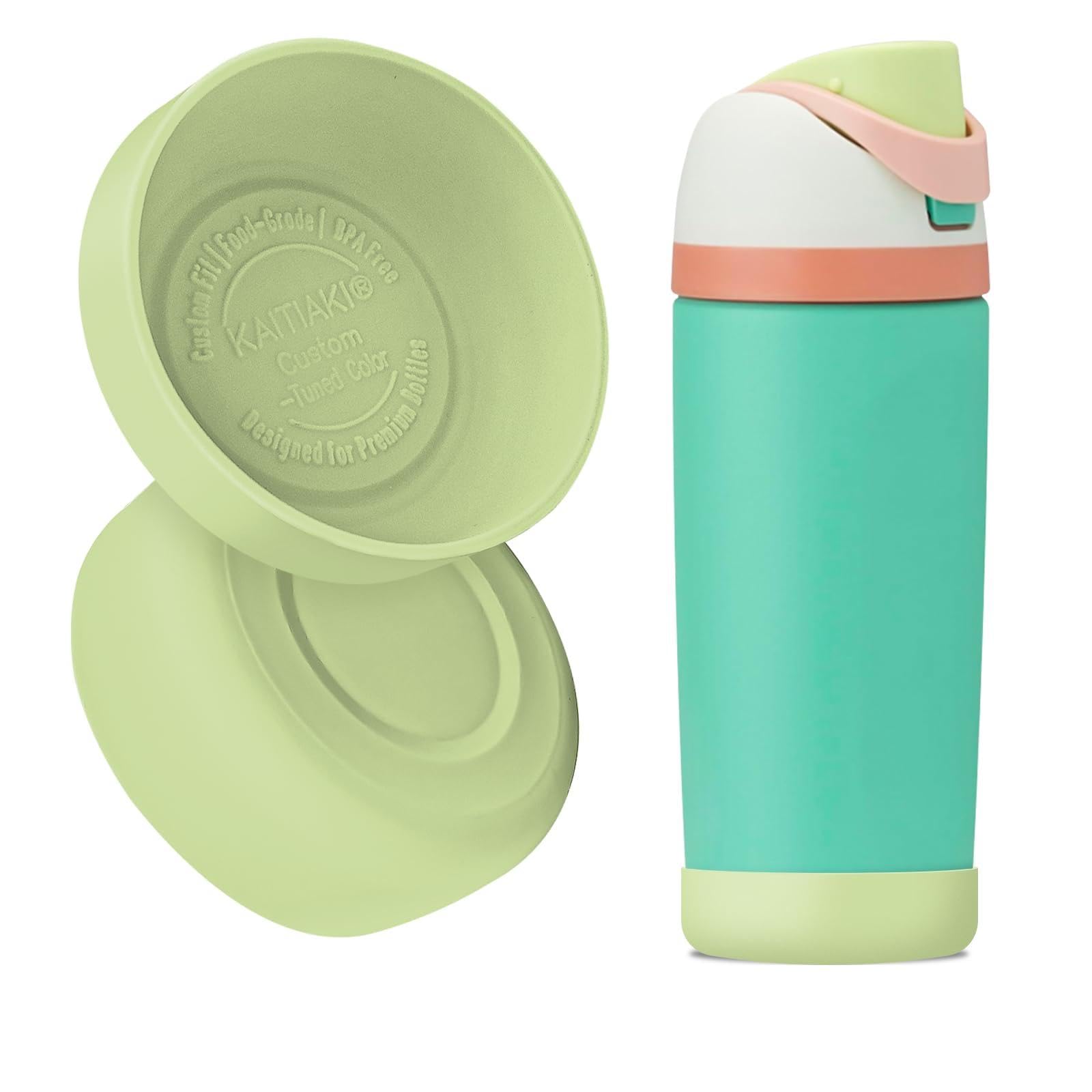2Pcs Silicone Bottle Boot for Owala Kids Water Bottles, Compatible with Owala FreeSip 16oz,12oz, Kids Tumbler 15oz,Flip 14oz Food-Grade Anti-Slip, Scratch-Resistant,for School&Travel