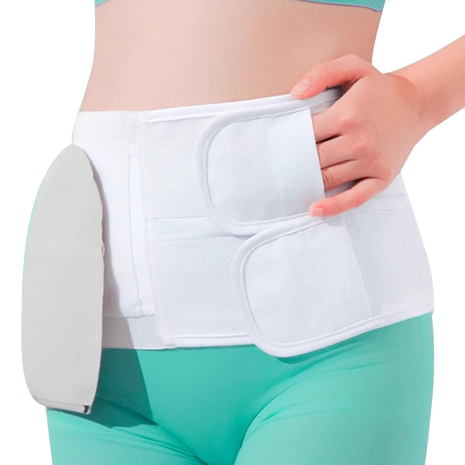 Fascia Addominale, Fascia Addominale Post Operatoria, Cintura Stoma, Design Sottile e Leggero, per Uomo e Donna, per Sacca per Stomia con Diametro di 6 Cm(L)