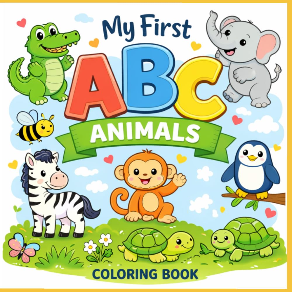 My First ABC Animals Coloring Book