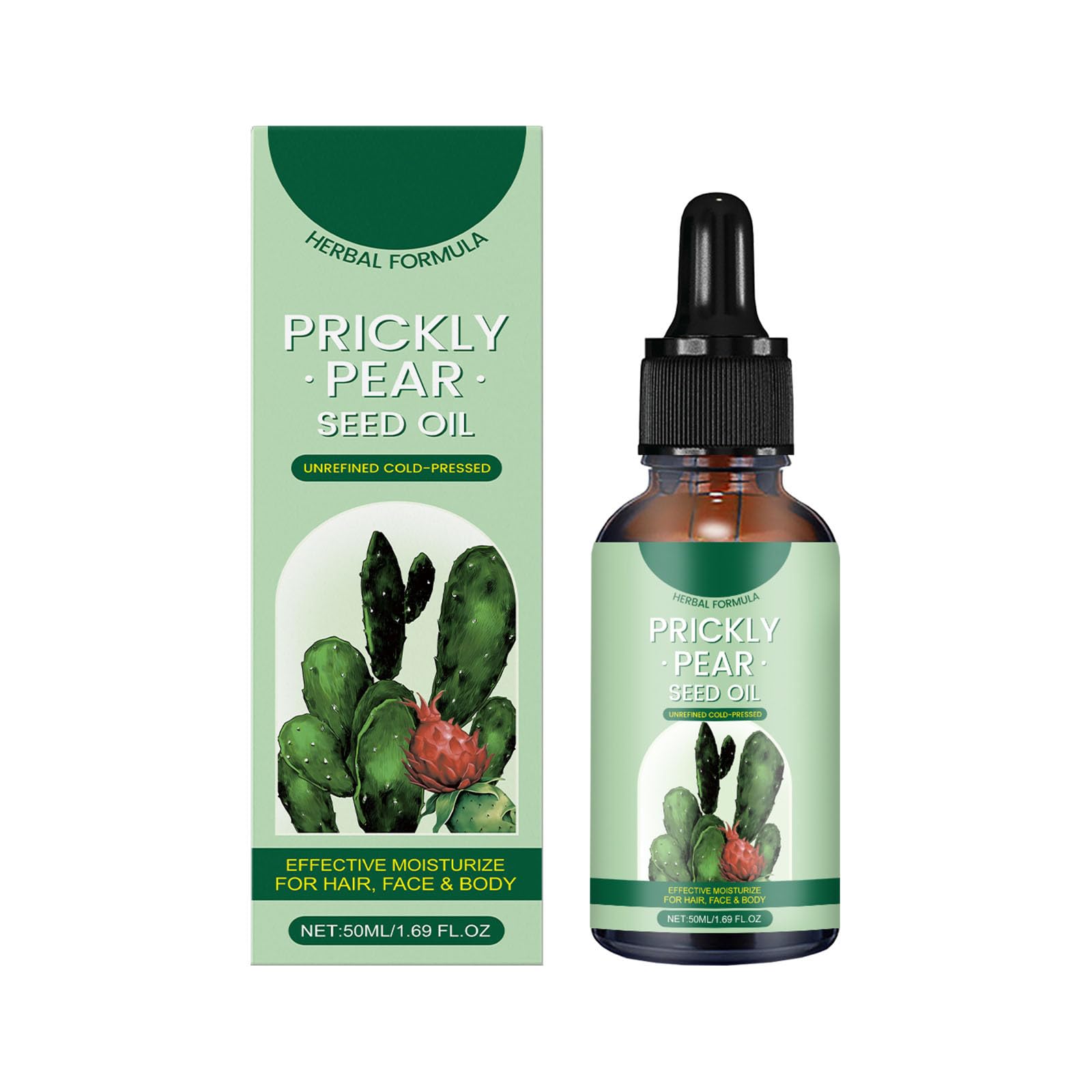 Naturalny olejek z opuncji figowej, przeciw zmarszczkom i cieniom pod oczami, naturalnie tłoczony na zimno olejek z opuncji do twarzy, ciała, włosów, ujędrniający, nawilżający do wszystkich rodzajów