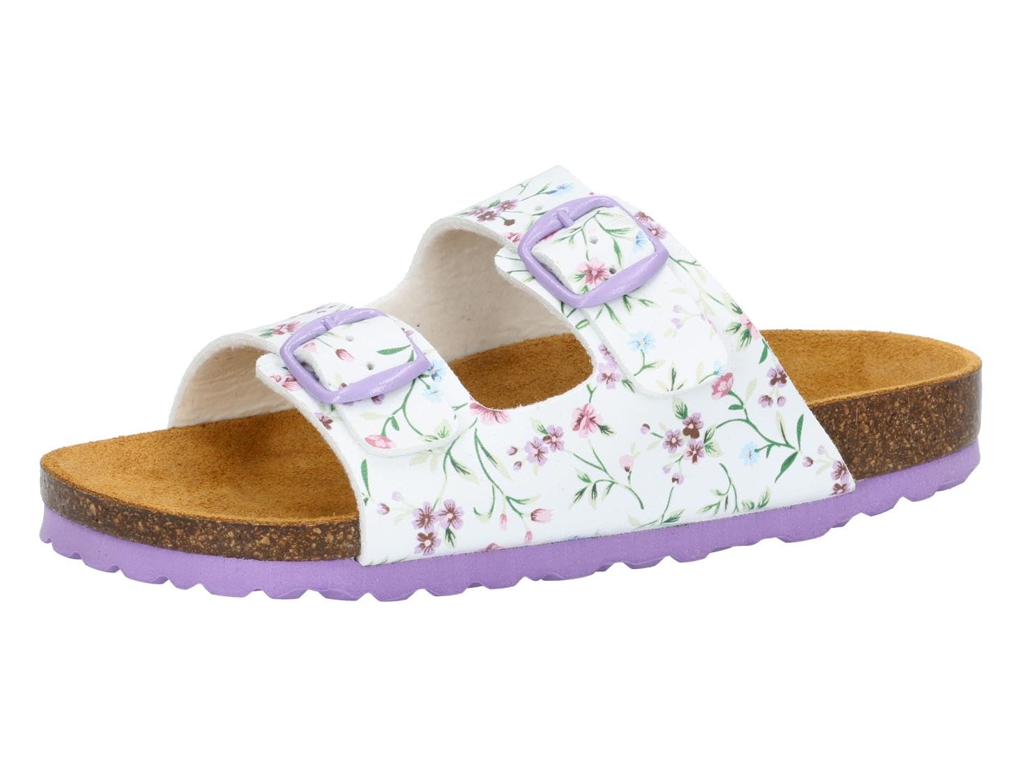 Lico Unisex Kid's Bioline Rocky Mules, White Lilac, 33 EU