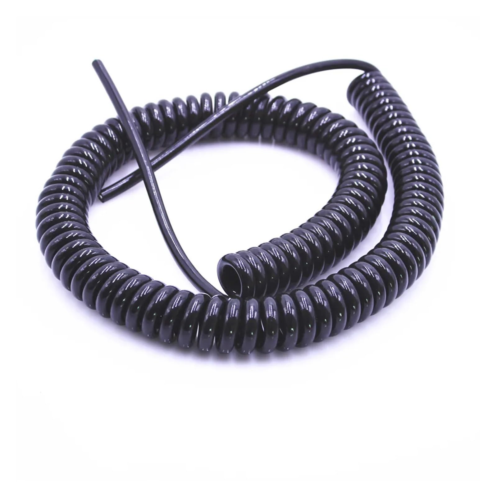 Spiralfederkabel, 4-adrig, 0,2 mm² Zugfestigkeit, zieht sich automatisch zurück(Stretch3.75m)