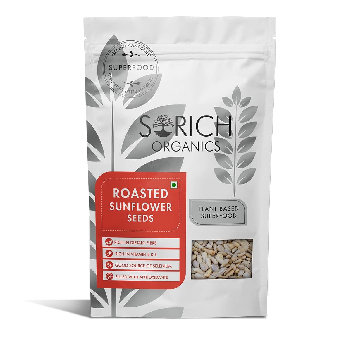 Sorich Organics Roasted Sunflower Seeds 400gm | Sunflower Seeds for Eating | Sunflower Seed Roasted 400g | Healthy Snacks, Diet Food (B0D4V9H3HB) Amazon Price History, Amazon Price Tracker