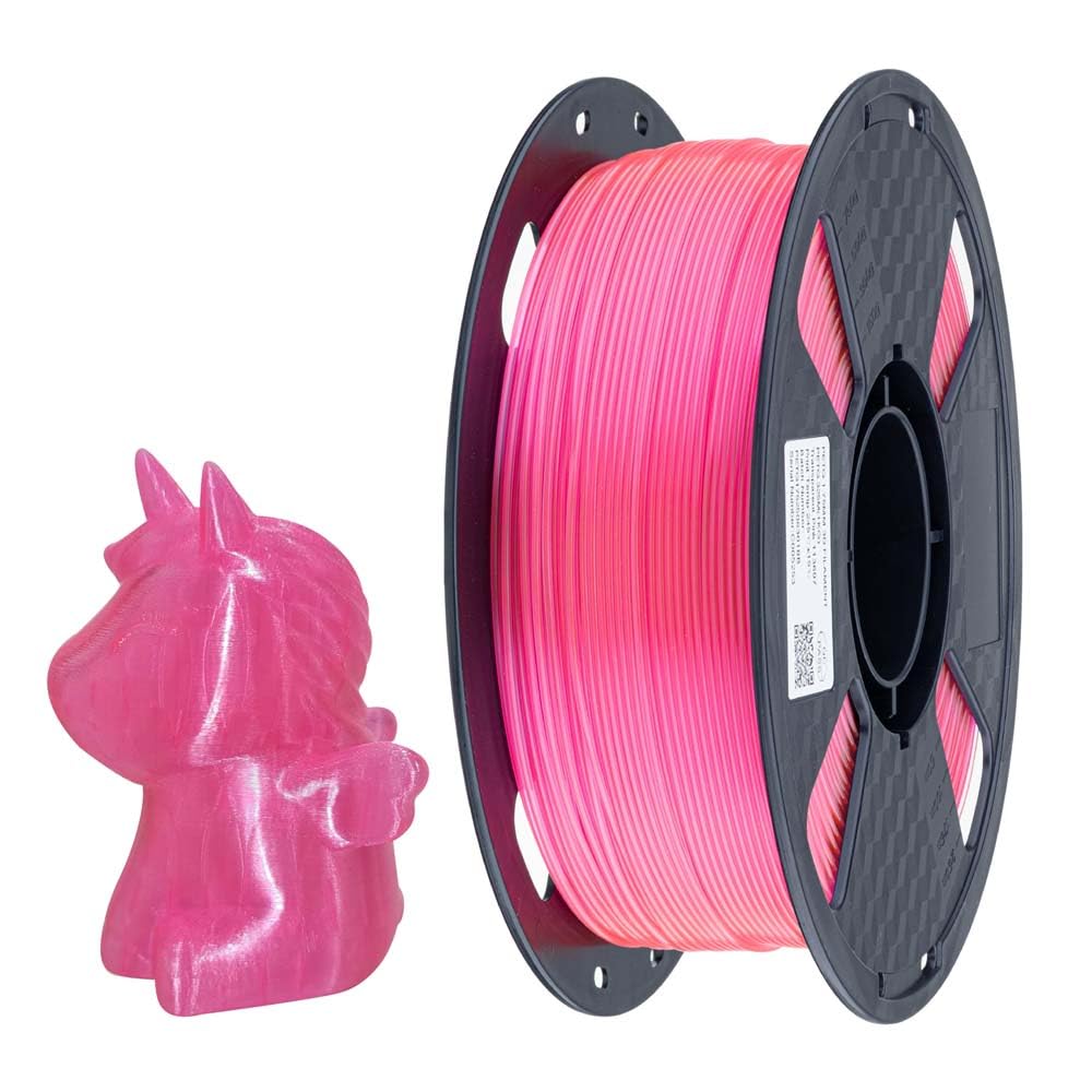 CC3D Standardowy filament PETG przezroczysty różowy 1KG 1.75mm drukarka 3D FDM 2.2LBs mocny filament PETG materiały do drukowania 3D przezroczysty różowy 113697