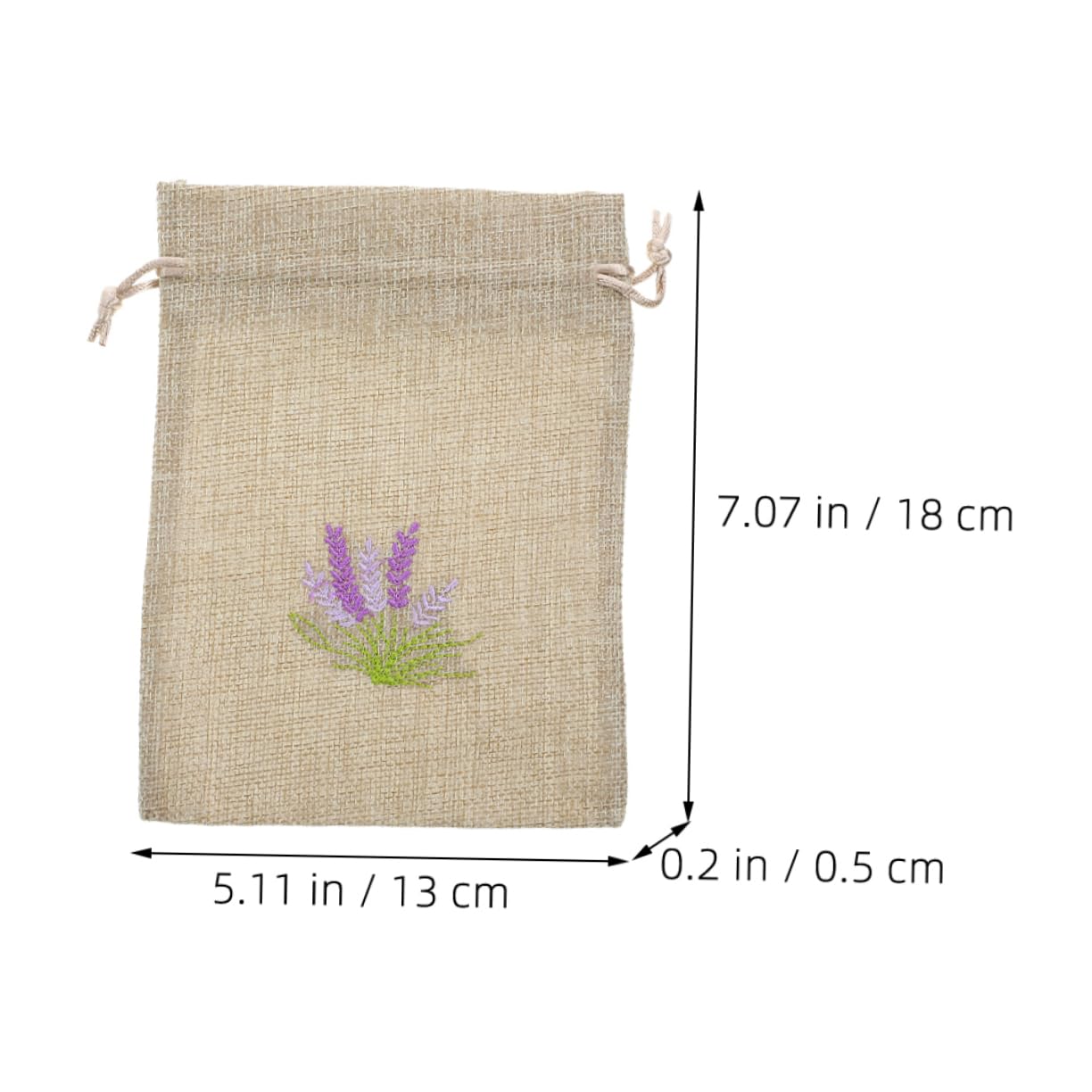 OHPHCALL 5pcs Empty Sachet Bags for Lavender Scented Pouch Drawstring Fragrance Flower Pouch Dried Flower Storage Bag