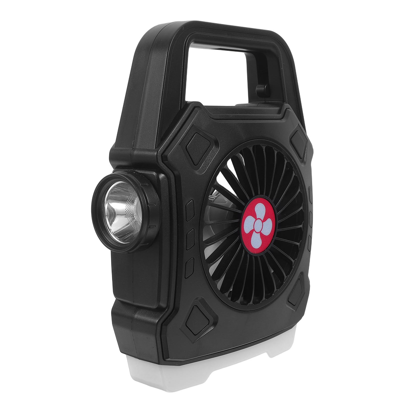 Ventilador de camping potente con luz LED de noche y batería de alta capacidad duradera