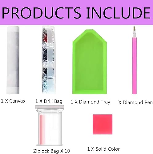 Miniatura 5 de Flower Diamond Art Moon Diamond Painting Kits for Adults, 5D Round Full Drill Gem Art and Crafts for Adults Beginners, DIY Embroidery Crystal