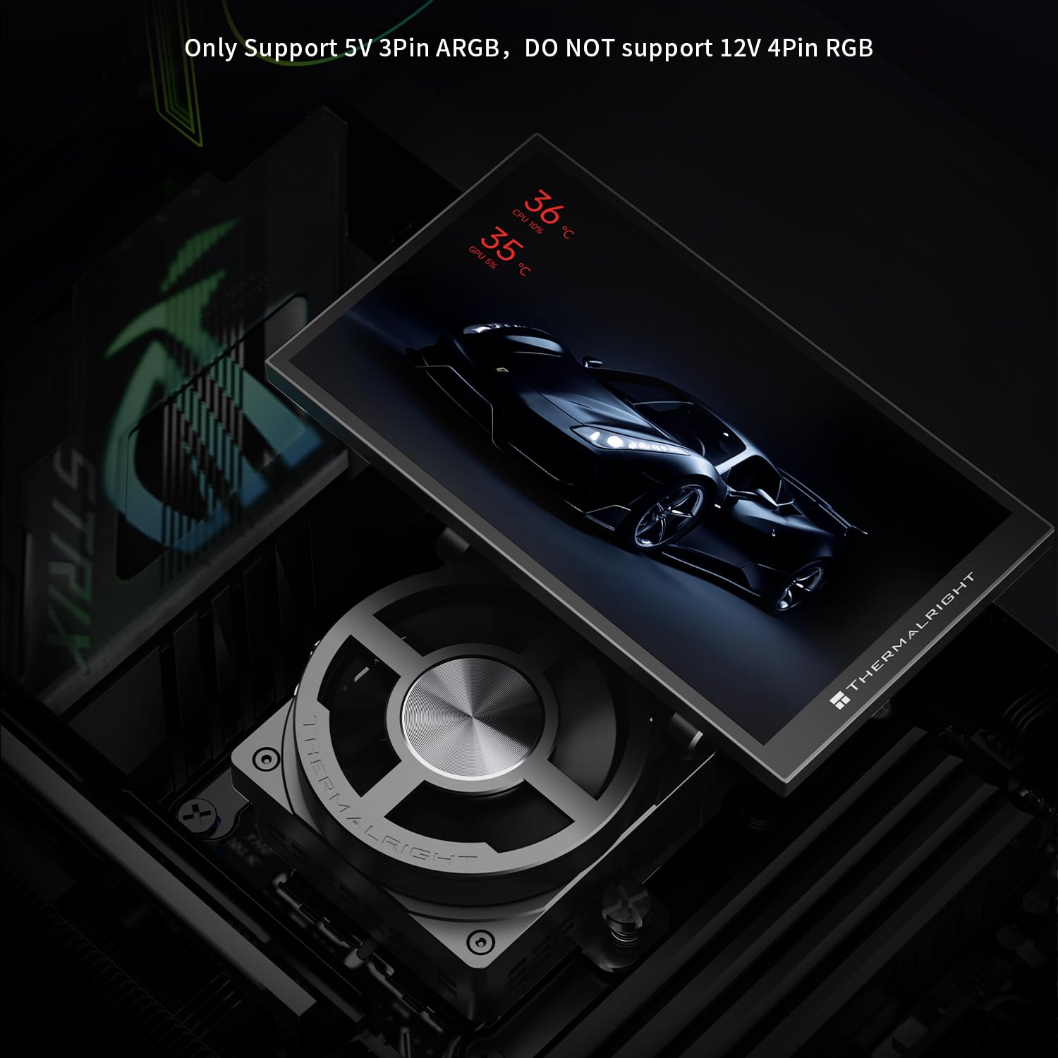 Thermalright Dynamic Vision PRO 360 ARGB Black CPU Liquid Cooler