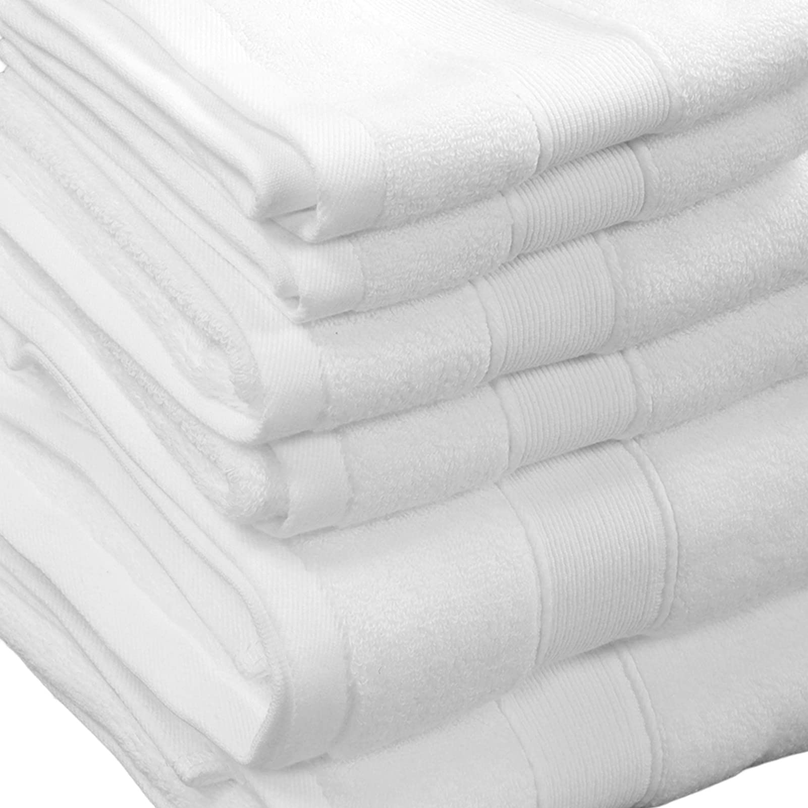 Srliya Asciugamani da Bagno in Morbido Cotone Felpato per Uso Domestico in Dormitorio, Set da 6 Pezzi per un Buon Assorbimento, Set di Asciugamani da Bagno in Cotone per la Famiglia, 3 Misure