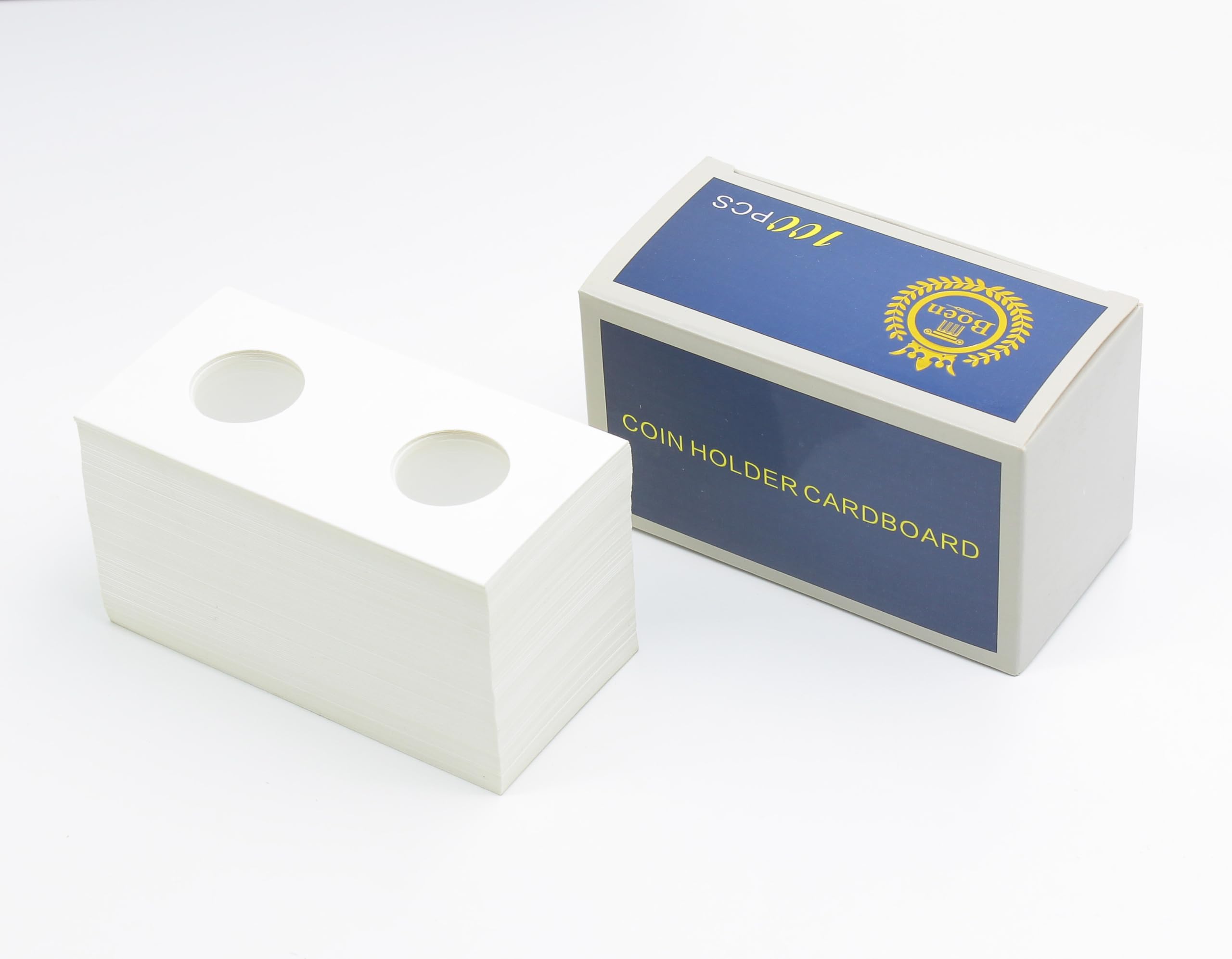 Boen 100PCS Coin Flips 23mm/(0.9 Inch) .Coin Flips 2x2 for Nickel. Coin Holders for Colletors The Coin Collection Supplies The Coin Cardboard Coin