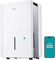 Midea 22 Pint Energy Star Dehumidifier for 1500 Sq Ft - WiFi Smart, Quiet, Reusable Filter for Basements & Bedrooms