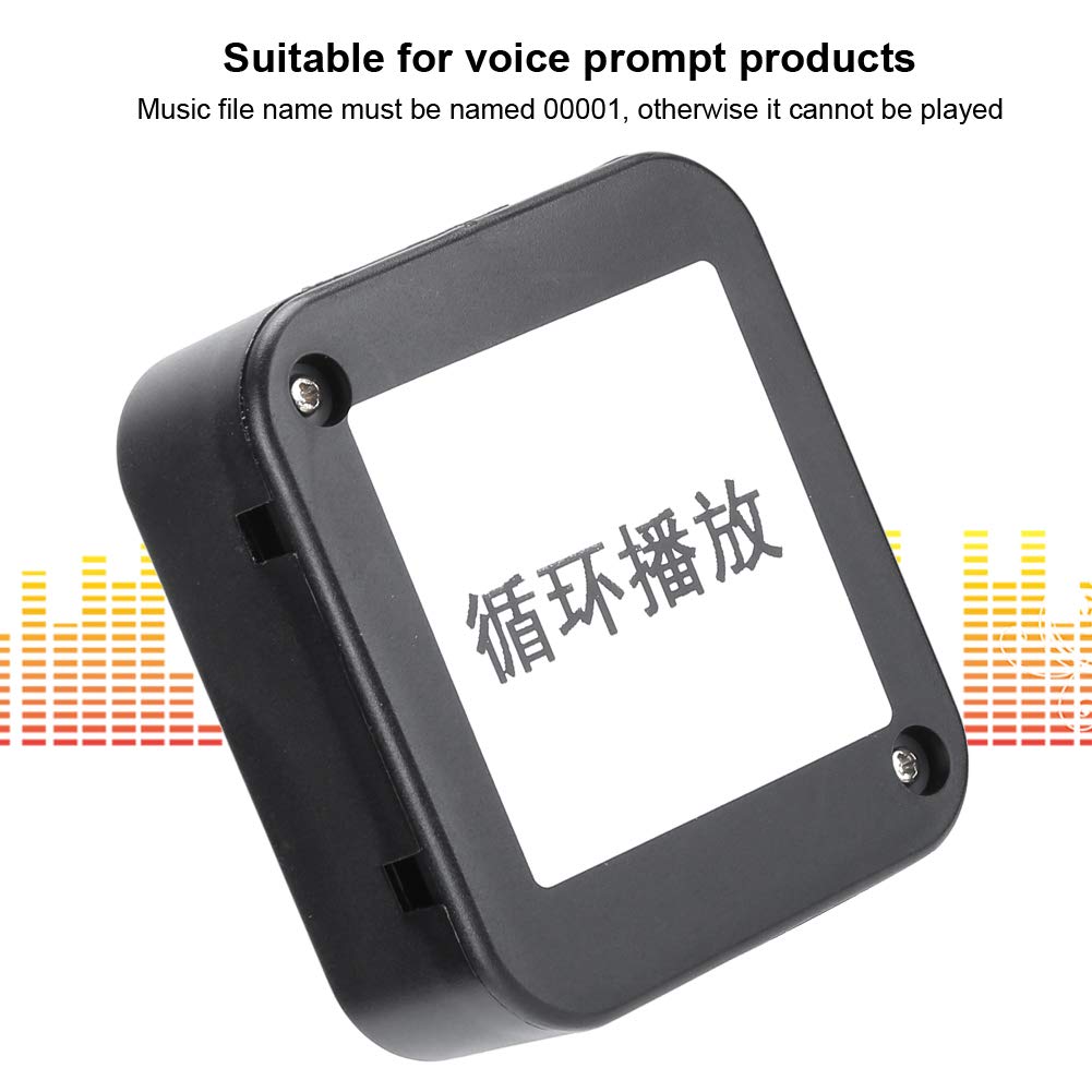 MP3 Modul Soundmodul, PowerOn Endlosschleife MP3 Wiedergabe Download Modul DIY Modul ABS Material USB Musikkopie 1.96M Max.