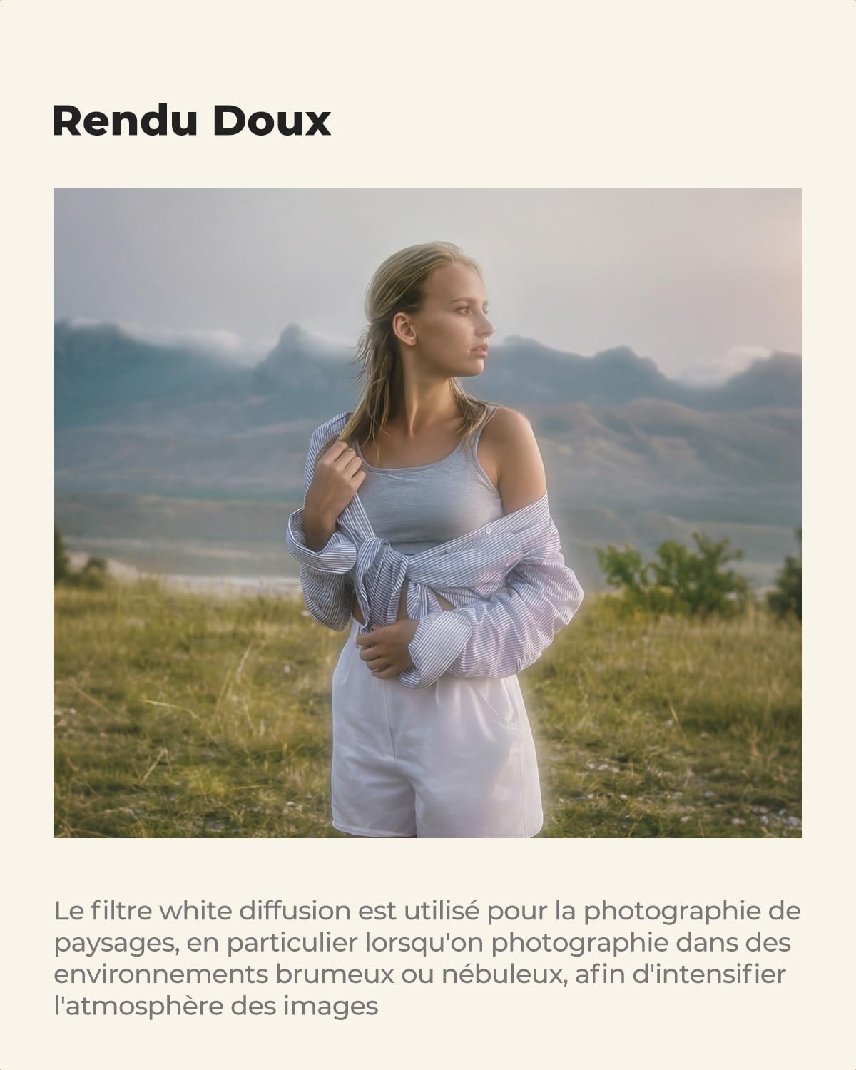 K&F CONCEPT Filtre White Mist 77mm Diffusion Brume Brouillard Effet Spécial pour Objectif Appareil Photo Caméra Reflex Numérique (Nano-X Série)