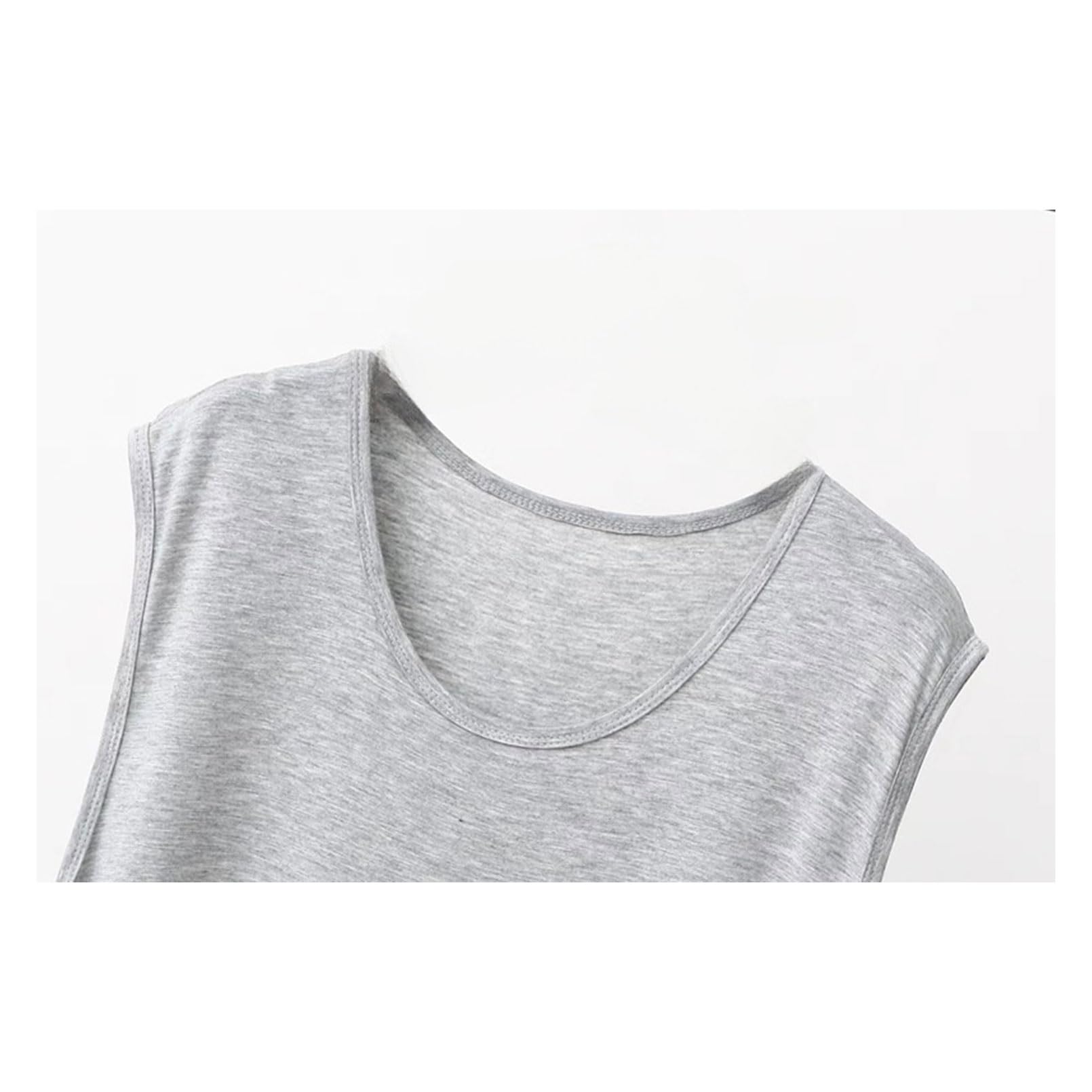 Robes vêtements de Nuit Chemises de Nuit sans Manches pour Hommes, Pyjamas modaux Classiques pour Hommes Chemise de Nuit Ultra Douce Robe de Nuit Ample