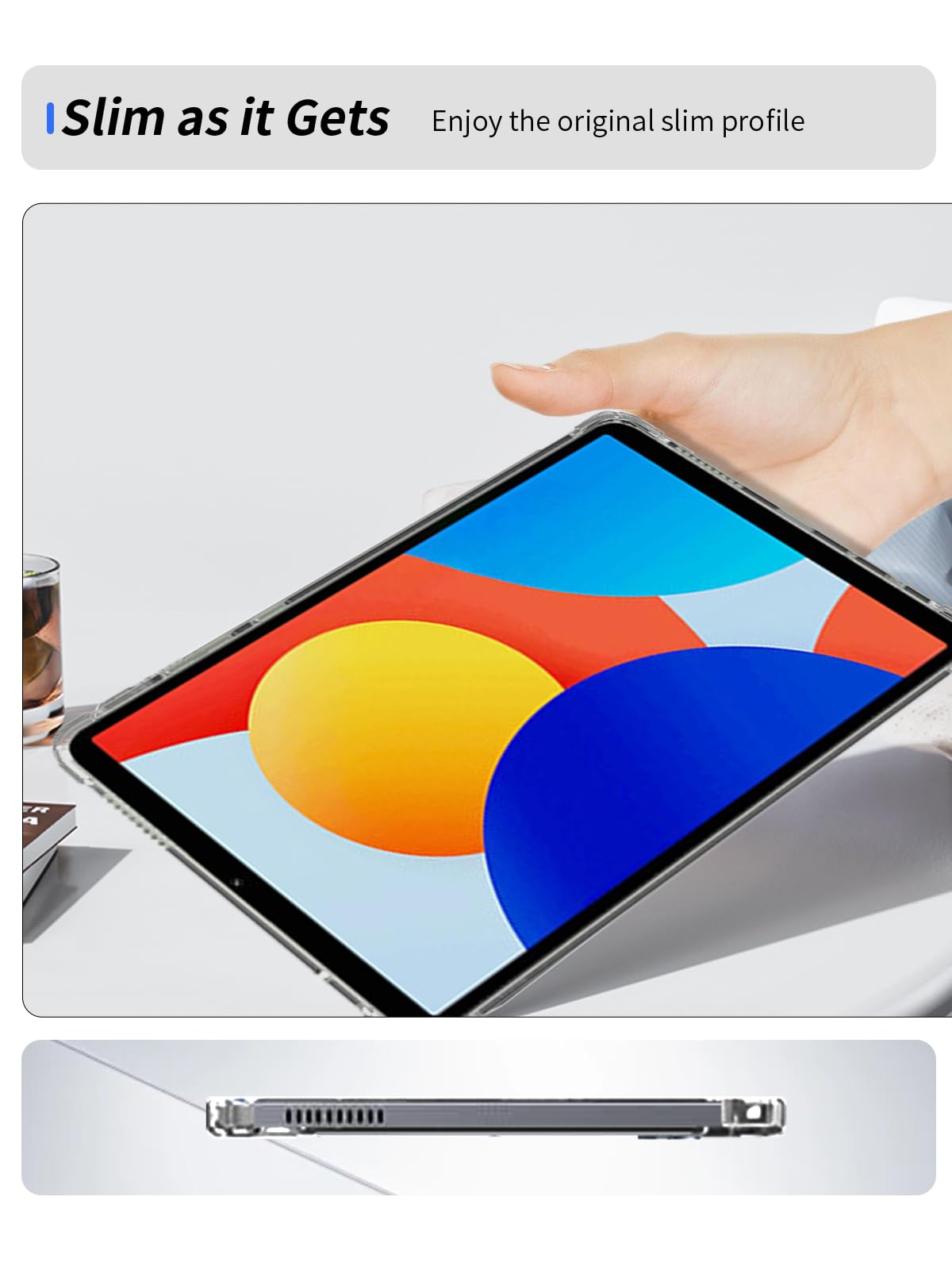 KZIOACSH Clear Case For Xiaomi Redmi Pad SE, [Corner Protection] Flexible Ultra Slim TPU Protective Shell Lightweight Shockproof Rugged Bumper Cover Transparent Proective Clear Case For Redmi Pad SE - View #4