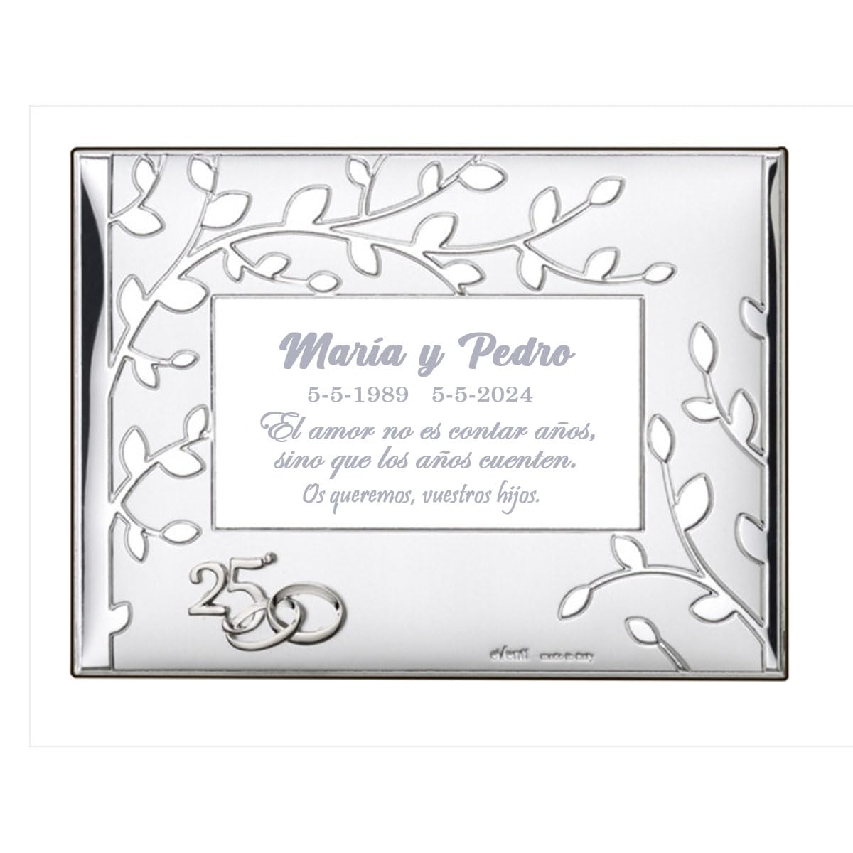 Placa aniversario, placa arbol de la vida PERSONALIZADA grabada con el texto que indiques: Placa regalo 50 aniversario, placa regalo 25 aniversario