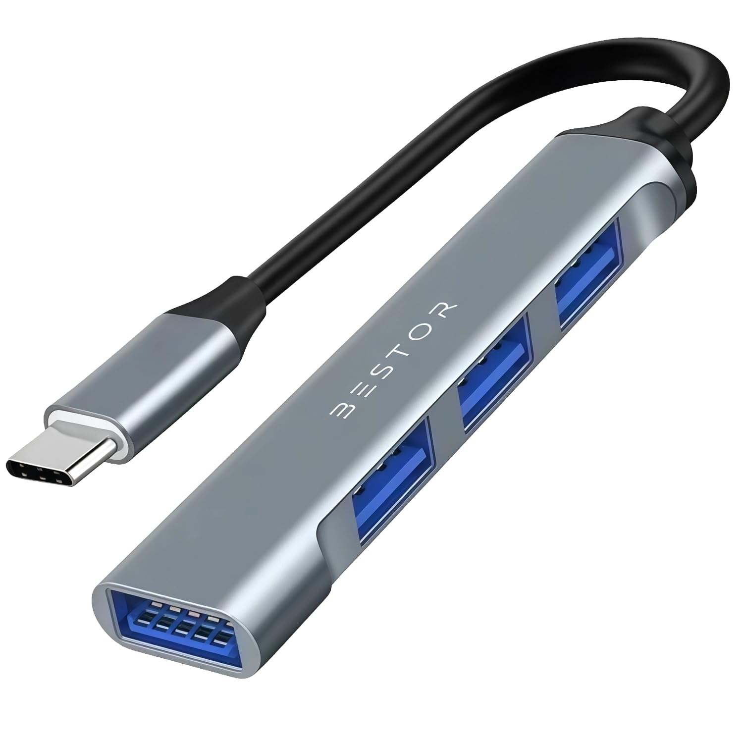 BESTOR® USB C Hub Multiport Adapter for MacBook Pro Air 2021 2020 31C 4-in-1 USB Hub (Type C to 4 USB-A Ports) with Fast Data Transfer, 4 USB Ports for Surface, MacBook Air/Pro M1-image-49