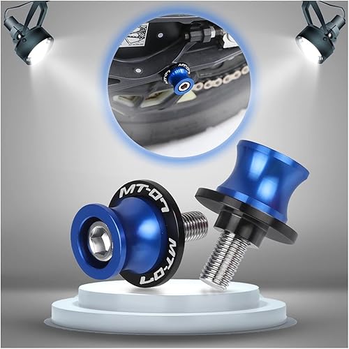 Miniatura 2 de Motocicleta 6MM Basculante Carretes Soporte Tornillos deslizantes para Yamaha MT-07 MT 07 MT07 2014 2015-2020 Anticaída Marco deslizante (Color  6MM