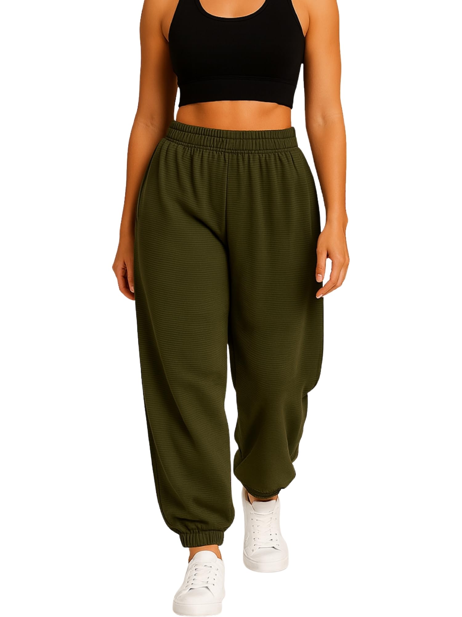 Dri-Fit Jogger for Women | Lightweight Track Pants for Gym, Workout & Travel | Elastic Waist Activewear Joggers for Running, Yoga-picture-28