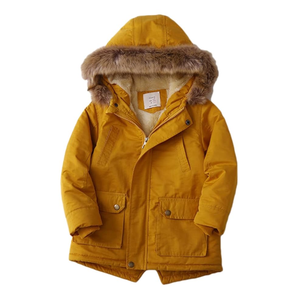 Amazon.co.jp: QPQPQ イエロー ダウンジャケット 子供服 男の子