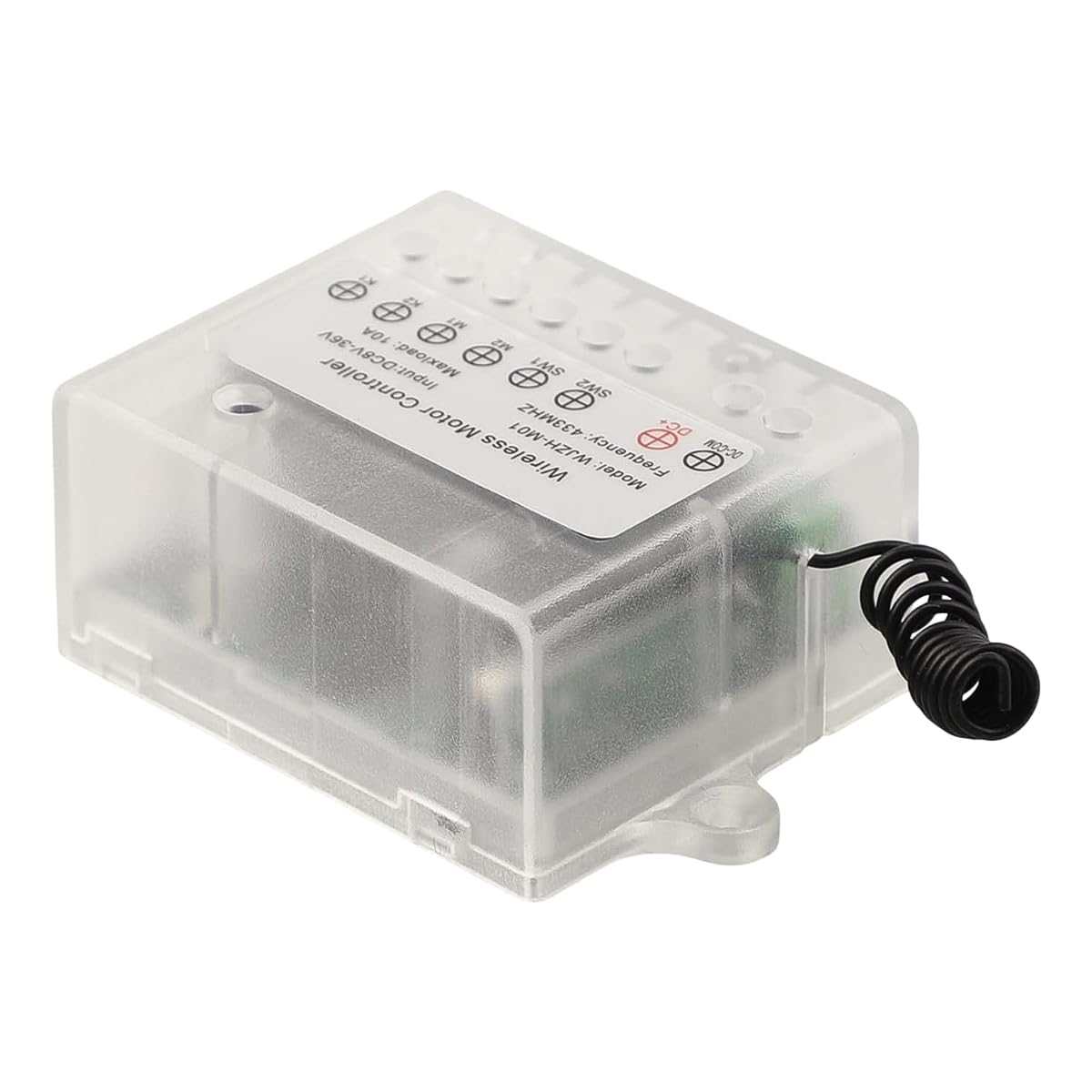 Motore CC wireless da 8 V a 36 V per interruttore di controllo, carico massimo 10 A, controllo remoto per attuatori elettrici e motori lineari