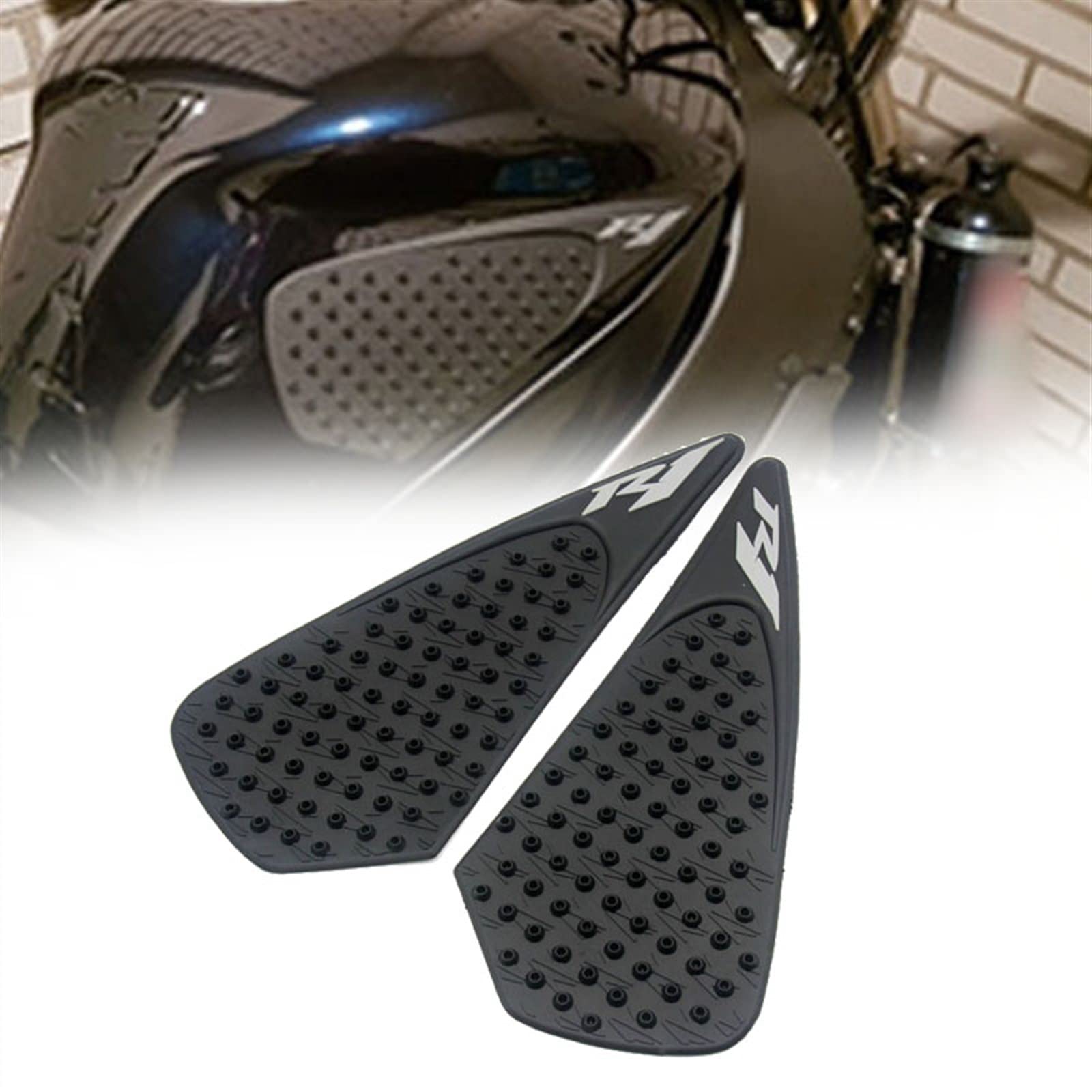 Autocollant réservoir moto Yamaha YZF R1 protecteur latéral traction pad