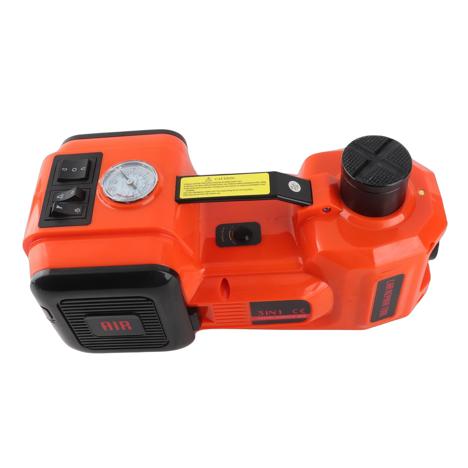 Martinetti Idraulici Elettrici 5T, Martinetto Da Pavimento Per Auto, Martinetto Per Veicoli Con 12 V, Luce A LED E Torcia Elettrica, Ideale Per Il E Lo Stoccaggio Di Emergenza Pneumatici Su