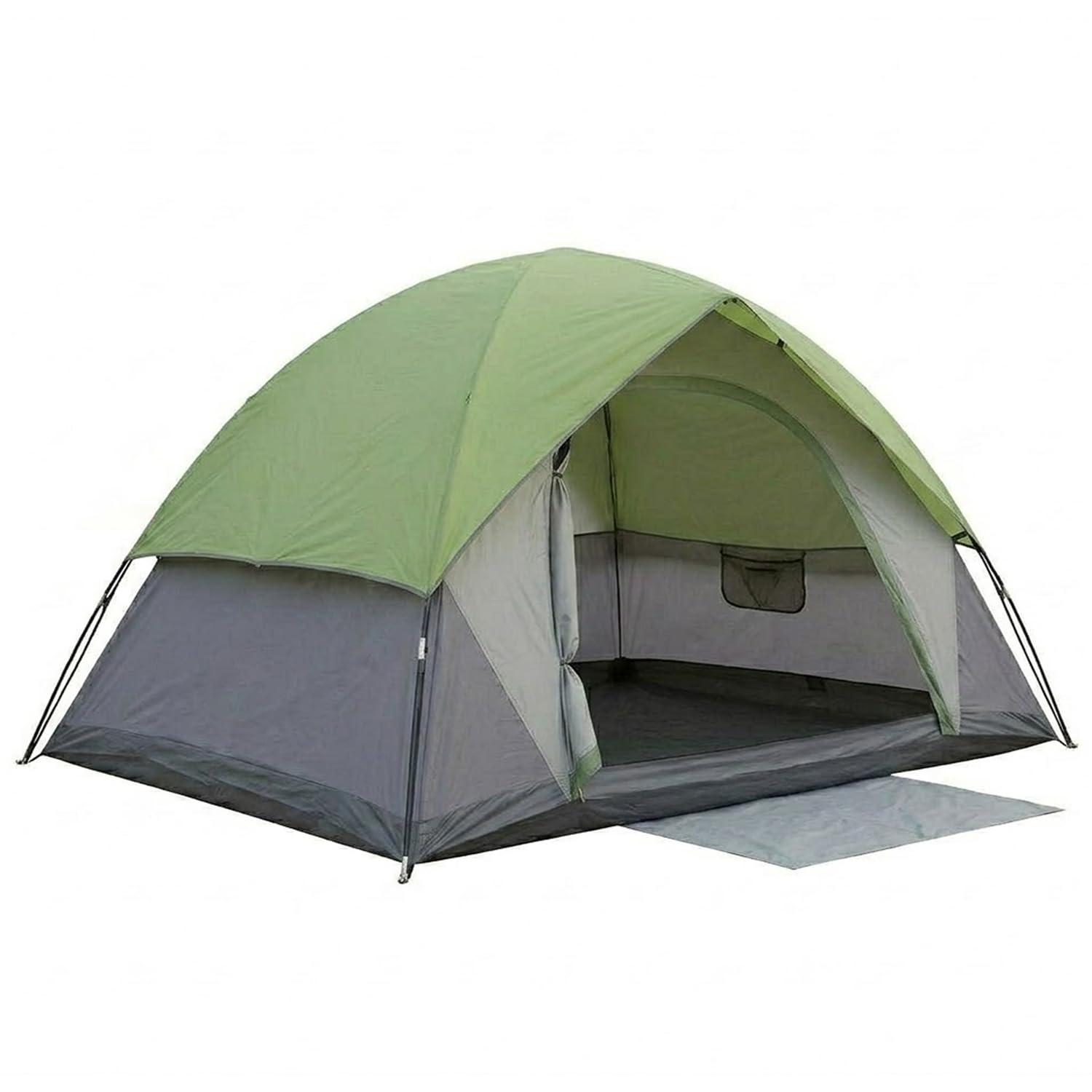 EYUVAA LABEL Portable Camping Tent for 4 Person| Double-Layer Waterproof Outdoor Tent with Carry Bag| Breathable Dome Tent for Trekking, Hiking, Beach & Travel (Random Colour)-picture-15