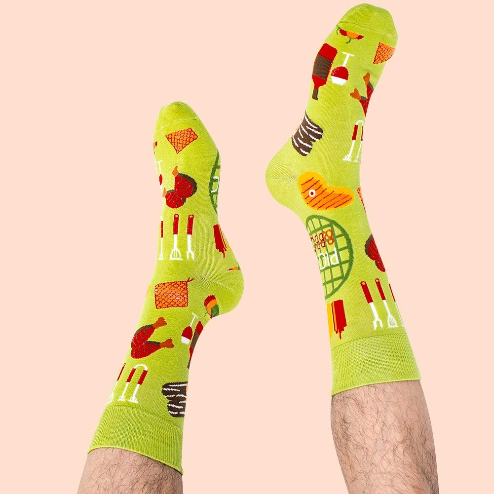 BISOUSOX Calzini da Uomo Divertenti,Calzini alla Moda Pazzi Colorati per Uomo Calzini Classici,Calzini Novità,Calzini per Scarpe Sportive Miglior Regalo per Amico Marito