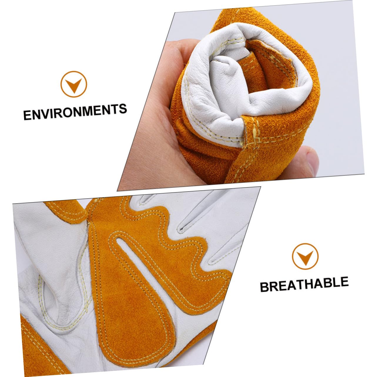 1 Paar Verstellbare Gartenhandschuhe Mit Handgelenksbandage Strapazierfähige Arbeitshandschuhe Aus Schaffell Lange Outdoor Handschuhe