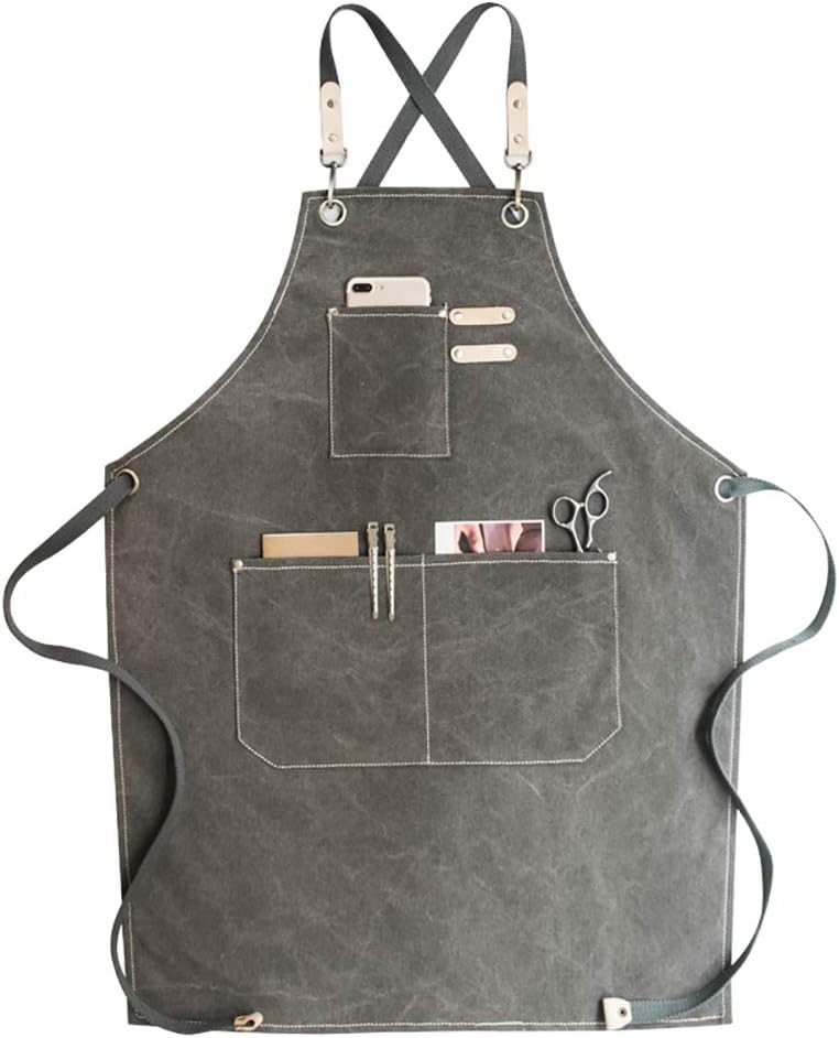 grembiule in pelle per donna