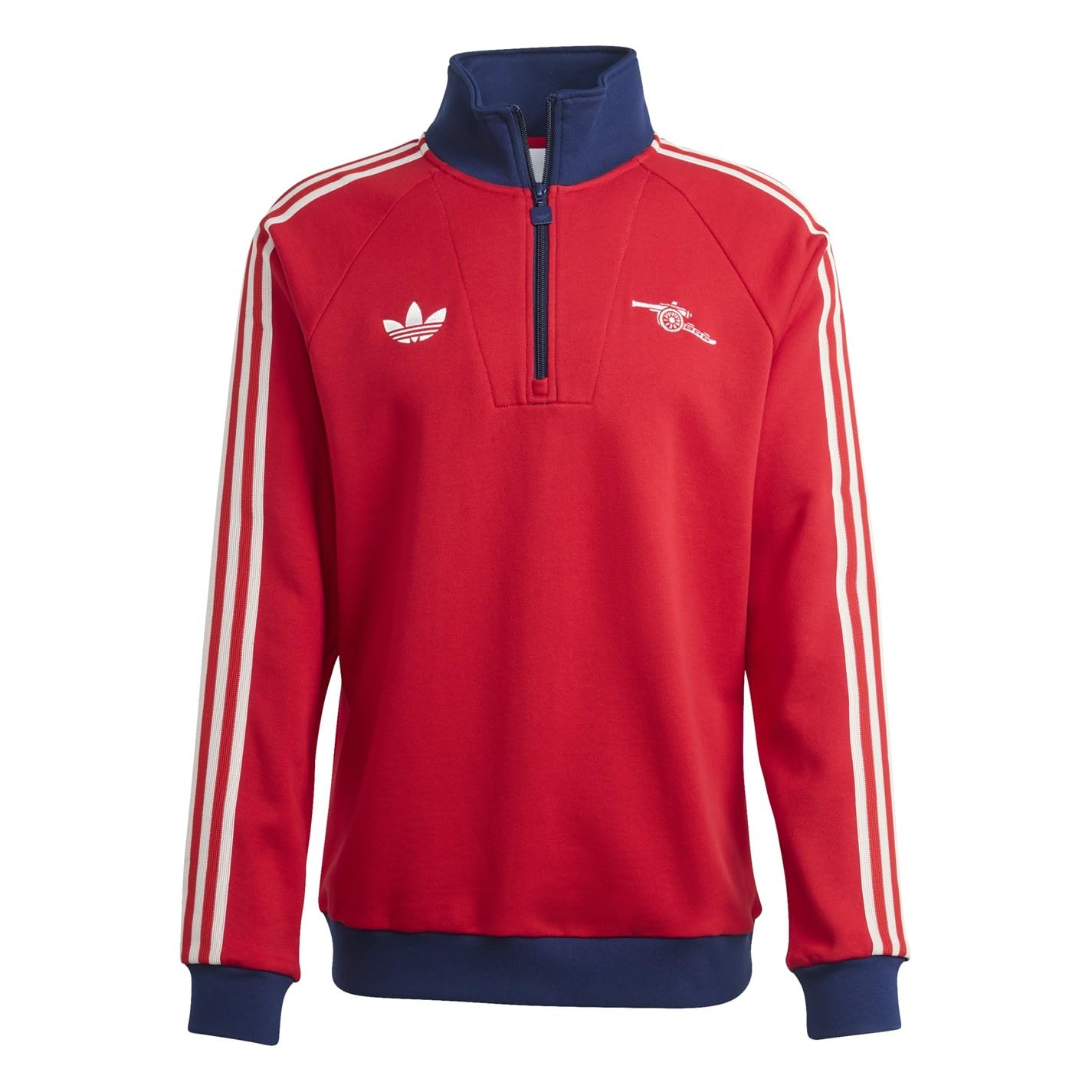 Arsenal  Men's   Originals Half Zip Jumper, Football by adidas in Size XL, Sports Direct