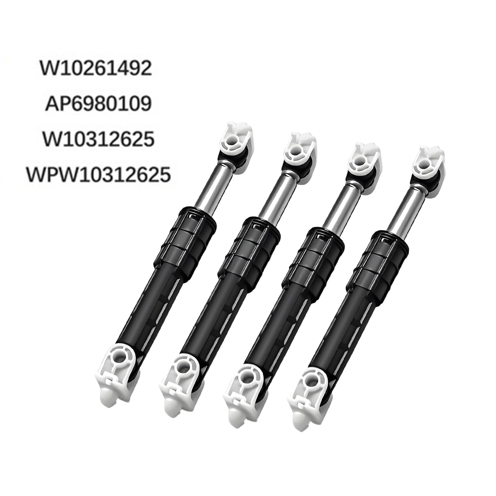4 amortiguadores de lavadora W11415987 eficientes para reducción de ruido y control de vibraciones