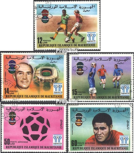 Prophila Collection Mauritania 584-588 (Completa Edizione) 1977 Calcio-WM ´78, Argentina (Francobolli per i Collezionisti) Calcio