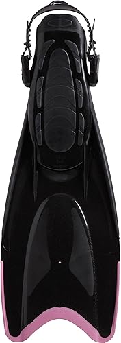 Miniatura 7 de Cressi Aletas ajustables para buceo para toda la familia - Aletas de tacón abierto versátiles de hoja larga  Palau Made in Italy