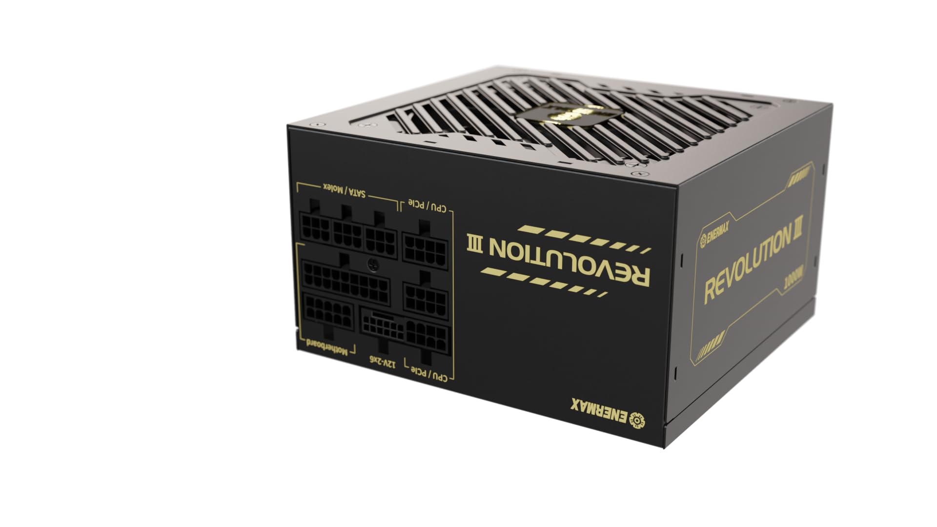 ENERMAX Revolution III 850 Watt | Alimentatore completamente modulare ATX 3.1 | PCIe 5.1 | 80 Plus Gold | ventola FDB silenziosa da 120 mm | Condensatori 105°C | ERV850G-AHG-MAC