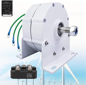 1200W Low RPM Permanent Magnet Generator 12V 24V 48V, Gearless Permanent Magnet Generator, Magnetic Generator,for Wind Turbine Water Turbine,48V-200W