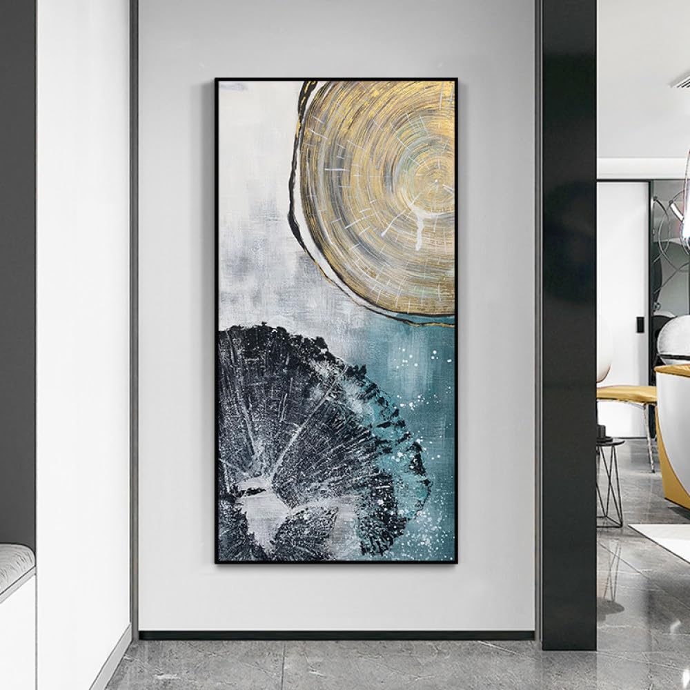 Peinture à l'huile pour habiller un mur vide tableau relief entrée