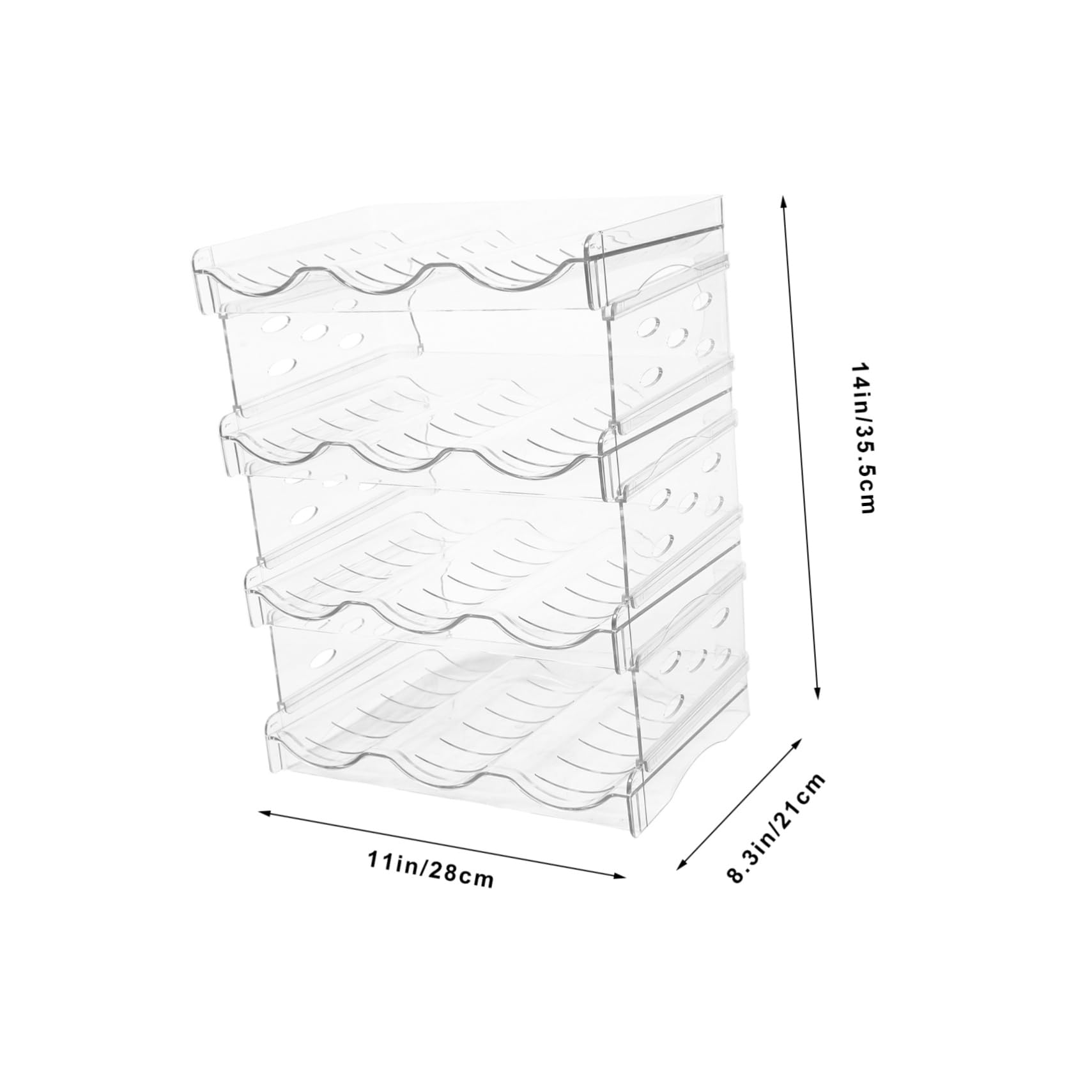 OFFSCH Foldable Storage Rack Water Bottle Stacker Sports Drinks Insulation Bottle Organizer