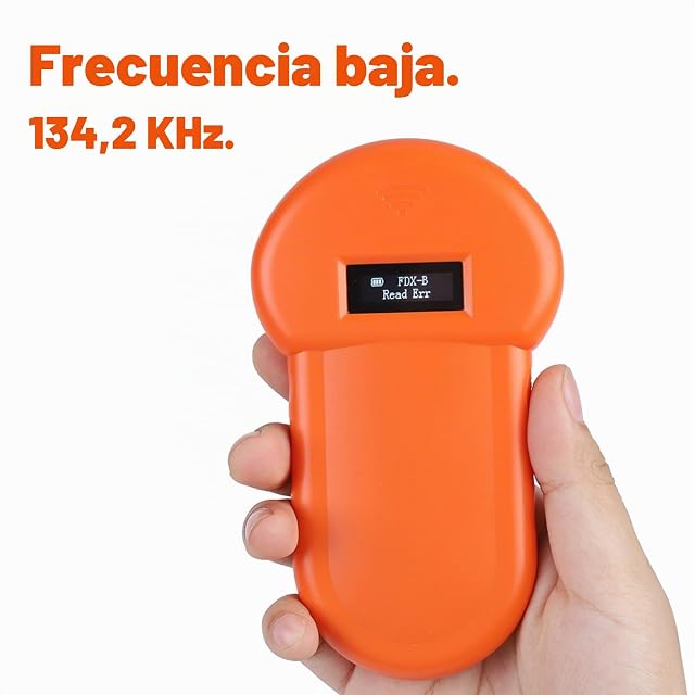 Foto 3 de 8 de Lector de identificación animal, lector RFID para mascotas de Bewinner pantalla LCD