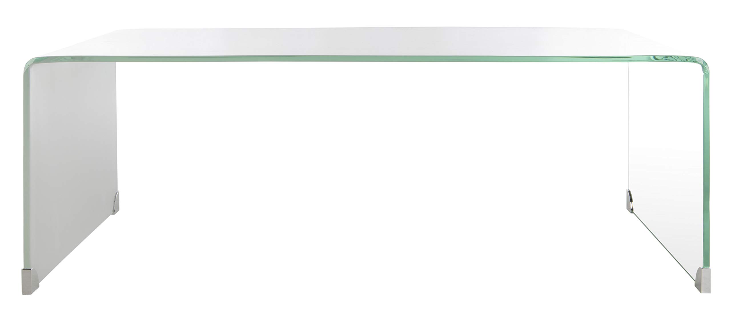 Safavieh Home Collection Crysta Clear and Blue Ombre Glass Coffee Table