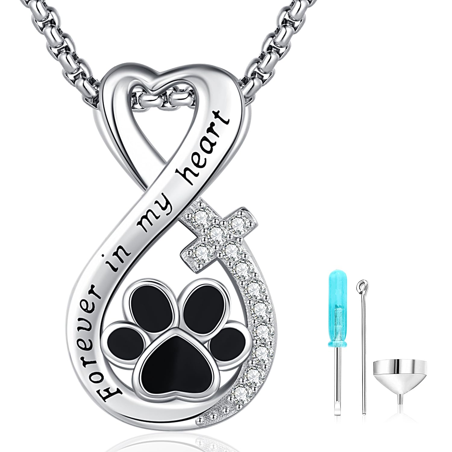 Collar para Cenizas, Colgante de Cenizas Árbol de la Vida Plata de ley 925 Urna Collar Cremación Joyería Medallón Conmemorativo para Mujer Hombre Niña