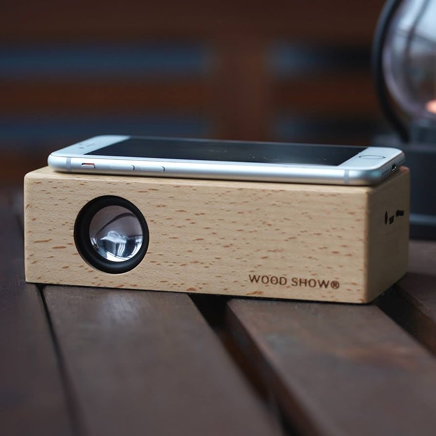 Amazon.co.jp: WOOD SHOW 置くだけ スピーカー スマートフォン