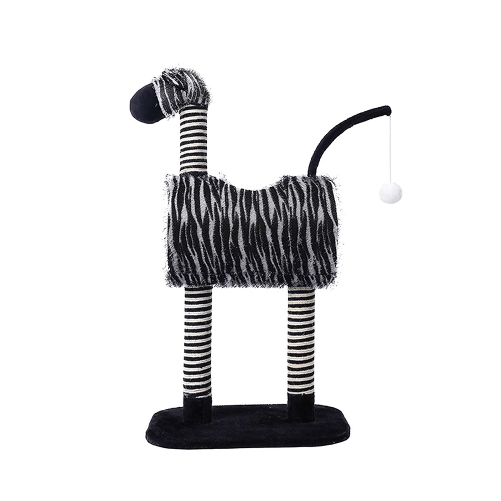 Grand griffoir chaton multifonction style zèbre simple à assembler