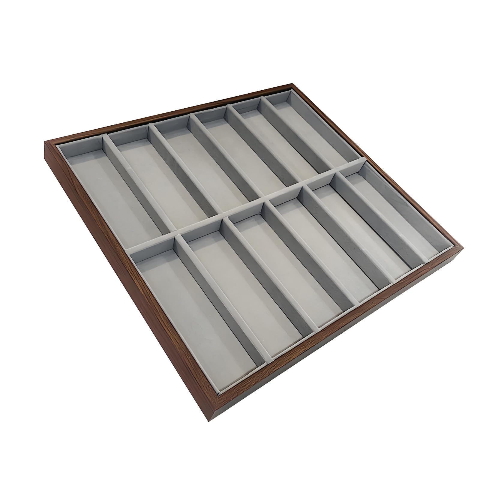 Buxuaaaa Stylish Wood Eyeglass Storage Box Featuring Flannel Lining and Spacious Designs Wooden Eyeglass Storage Box