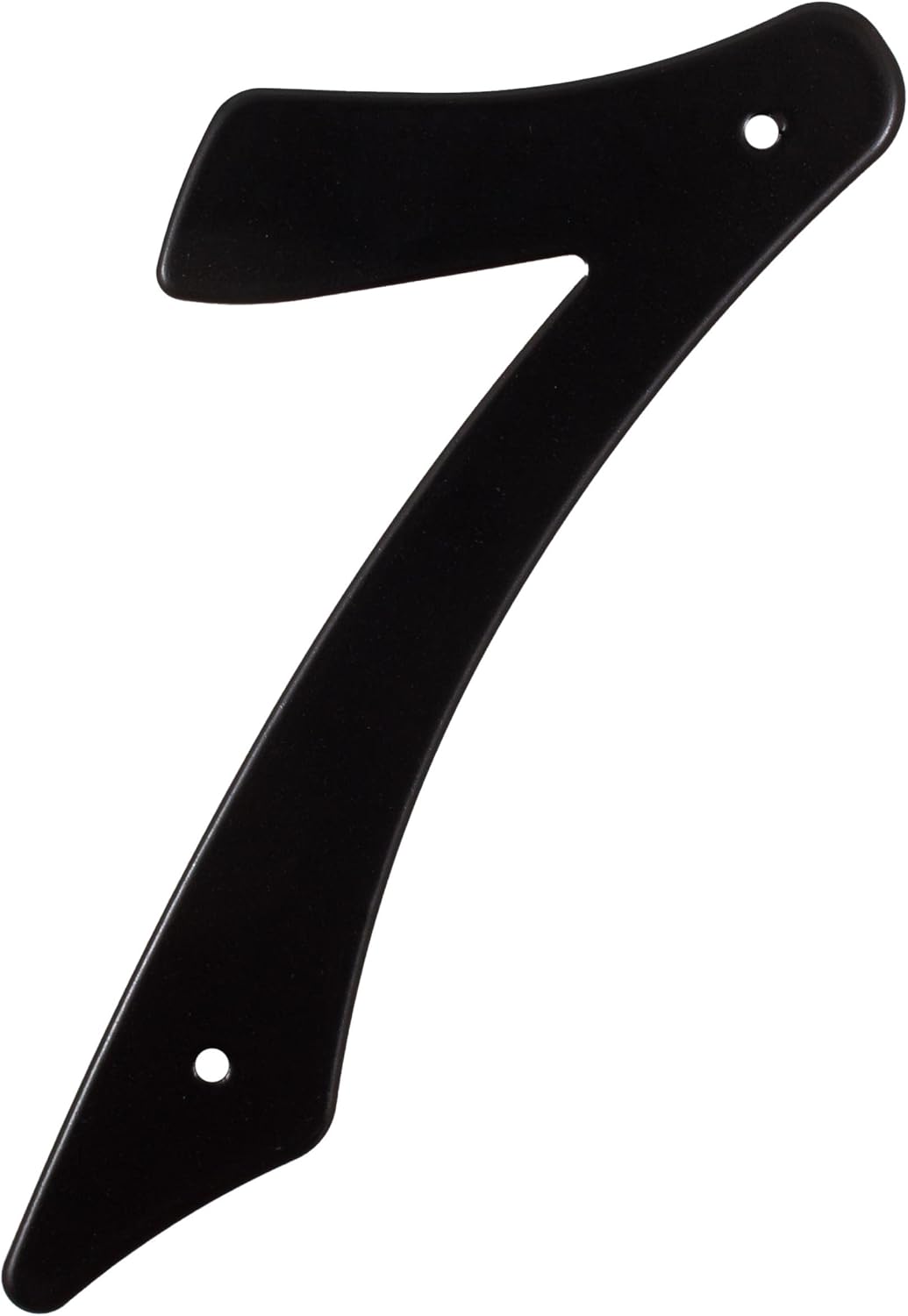 Stone Harbor Hardware Smooth House Number, #7, 4 Inches, Matte Black