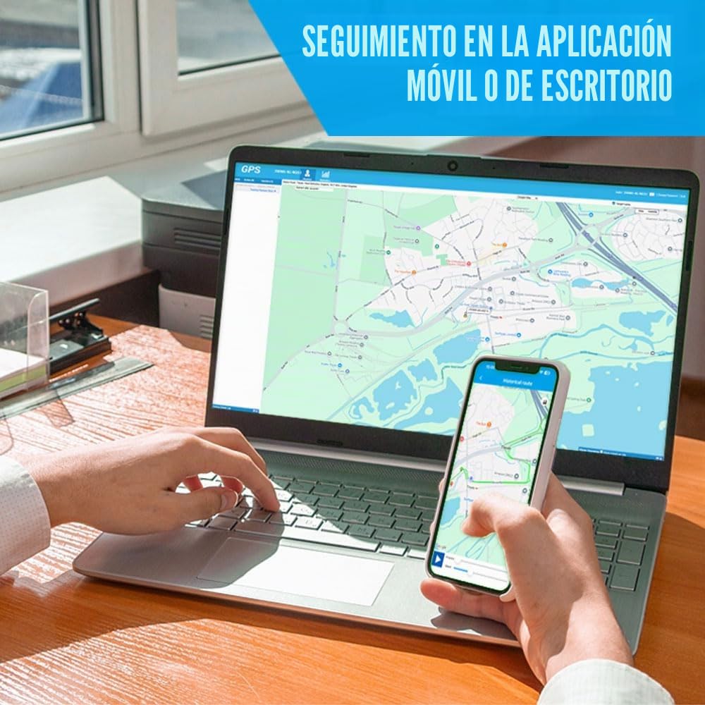Localizador GPS para Coche, Tracker en Tiempo Real Impermeable Rastreador