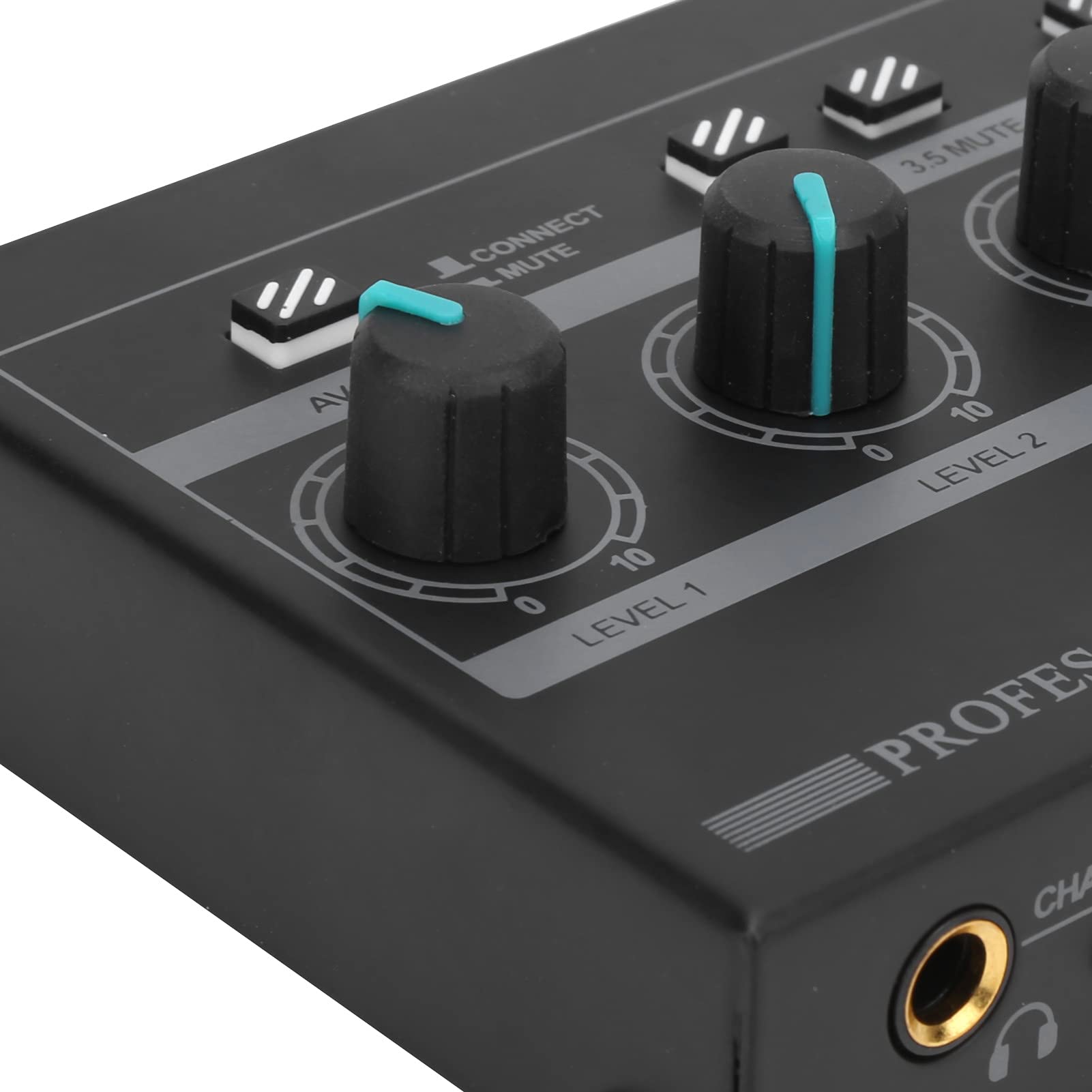 BTER Amplificatore Audio Professionale Mono/Stereo a 4 Canali - Splitter per Cuffie Portatile Con Uscita TRS da 1/4" e 1/8" e Ingresso Audio/TRS